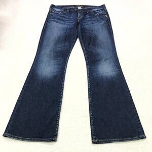 Silver Jeans Bootcut Jeans Womens 33 Tuesday Dark Wash Denim Low Rise Western